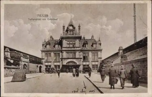 Ak Neuss am Rhein, Bahnhof