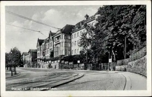 Ak Plauen im Vogtland, Stadtkrankenhaus