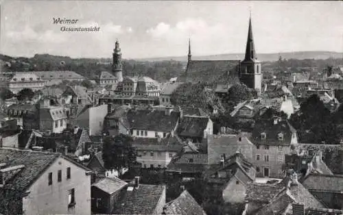 Ak Weimar in Thüringen, Stadtansicht