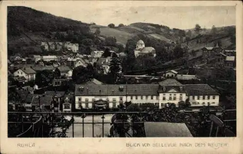 Ak Ruhla in Thüringen, Blick von Bellevue nach dem Reuter