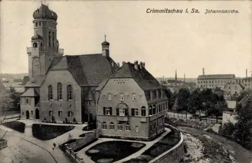 Ak Crimmitschau in Sachsen, Johanniskirche