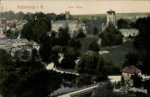 Ak Waldenburg in Sachsen, Fürstliches Schloss