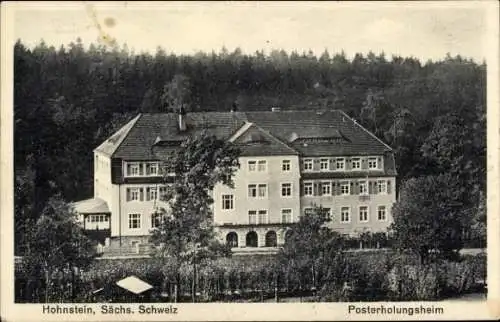 Ak Hohnstein Sächsische Schweiz, Posterholungsheim