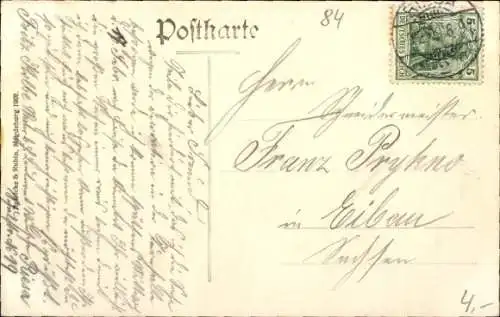 Ak Riesa an der Elbe Sachsen, Elbe