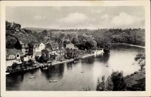 Ak Kröllwitz Cröllwitz Halle an der Saale, Panorama, Fluss