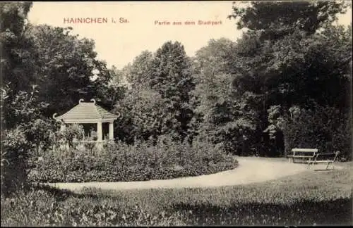 Ak Hainichen in Sachsen, Stadtpark