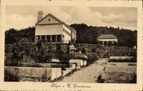 Ak Hagen in Westfalen, Krematorium