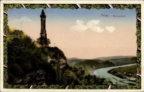 Ak Trier an der Mosel, Mariensäule