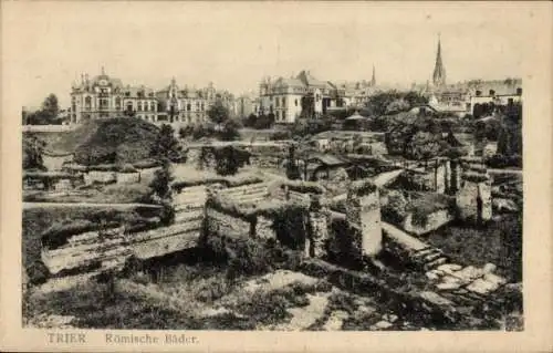 Ak Trier an der Mosel, Römische Bäder