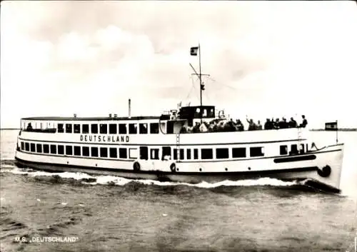 Ak M.S. Deutschland, Otto W.A. Schreiber Reederei, Weser, Salondampfer