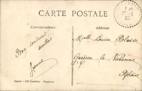 Ak Junge und Mädchen, Puppe in russischer Tracht, Modellboot