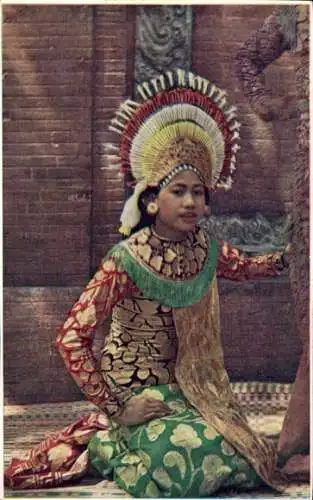 Ak Danseuses, djangers, Djanjerspeelster, asiatische Tänzerin