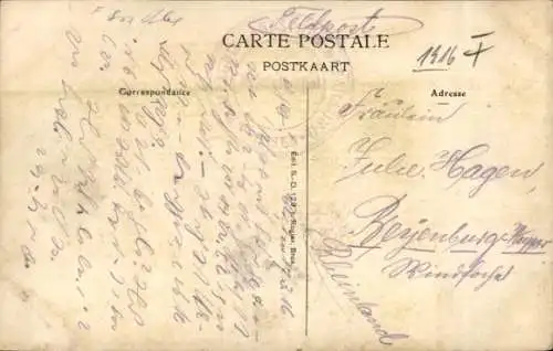 Ak Chatelineau Châtelet Wallonien Hennegau, Ecole Moyenne de l'Etat