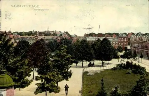 Ak 's Gravenhage Den Haag Zuid-Holland, Koningsplein