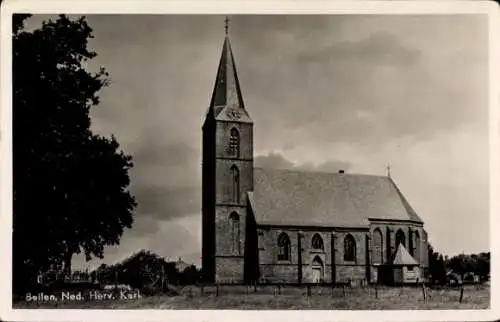 Ak Beilen Drenthe Niederlande, Ned. Herv. Kerk