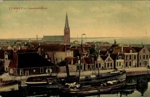 Ak Lemmer Friesland Niederlande, Lemsterhaven