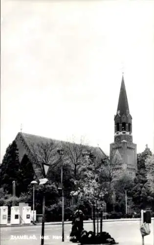 Ak Zaamslag Zeeland Niederlande, Turm der Ned. Herv. Kerk