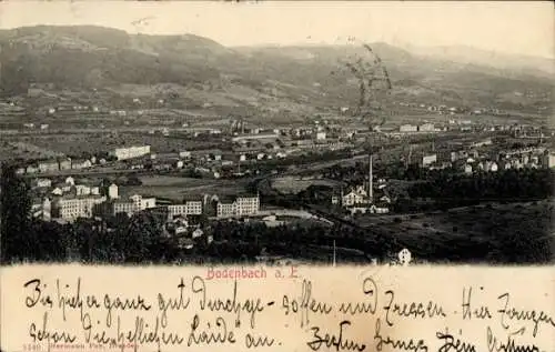 Ak Podmokly Bodenbach Děčín Tetschen an der Elbe Region Aussig, Panorama