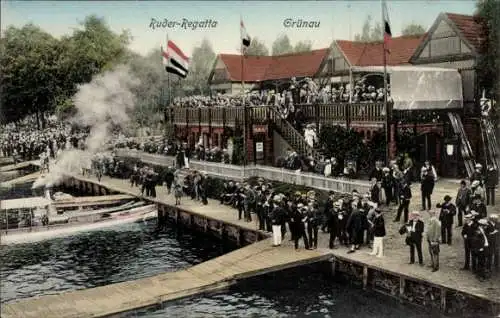 Ak Berlin Köpenick Grünau, Ruder-Regatta