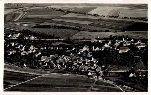 Ak Albeck Langenau in Württemberg, Fliegeraufnahme