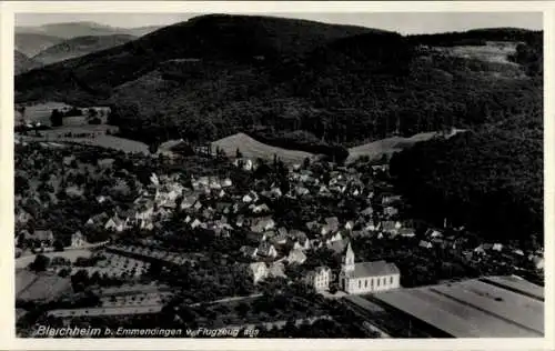 Ak Bleichheim in Baden Herbolzheim im Breisgau Schwarzwald, Fliegeraufnahme