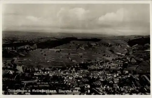 Ak Bischoffingen Vogtsburg im Kaiserstuhl, Fliegeraufnahme