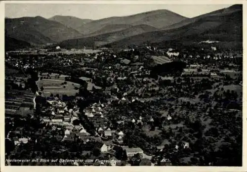 Ak Badenweiler im Schwarzwald, Niederweiler, Fliegeraufnahme