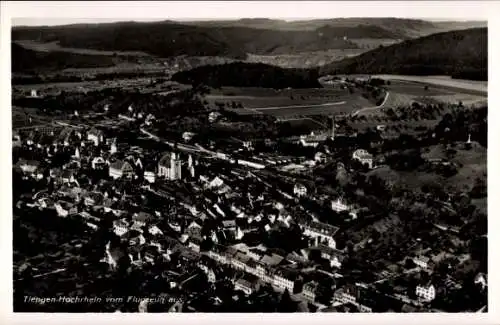 Ak Waldshut Tiengen am Hochrhein, Fliegeraufnahme