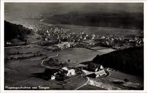 Ak Tiengen am Oberrhein, Fliegeraufnahme