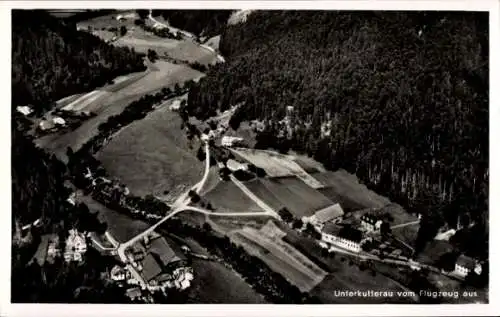 Ak Unterkutterau Schlageten St. Blasien im Schwarzwald, Fliegeraufnahme