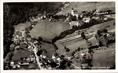 Ak Untermünstertal Münstertal im Schwarzwald, Fliegeraufnahme