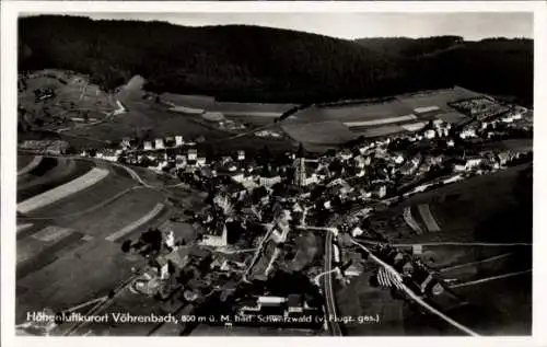 Ak Vöhrenbach im Schwarzwald Baden, Fliegeraufnahme