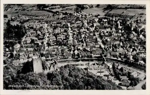 Ak Waldkirch Breisgau, Fliegeraufnahme, Kastelburg, Fliegeraufnahme