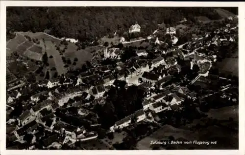 Ak Laufen Sulzburg im Schwarzwald, Fliegeraufnahme