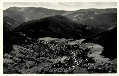 Ak Sulzburg im Markgräflerland Baden Schwarzwald, Fliegeraufnahme