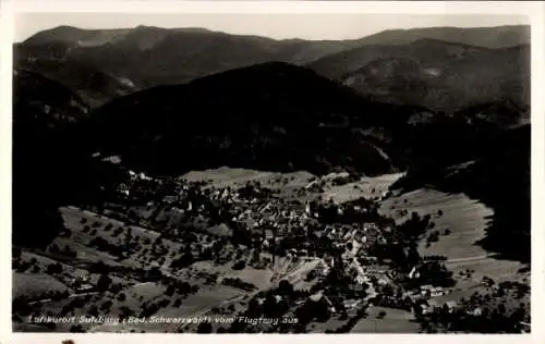 Ak Sulzburg im Breisgau Hochschwarzwald, Fliegeraufnahme