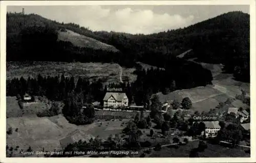 Ak Schweigmatt Raitbach Schopfheim in Baden, Fliegeraufnahme, Kurhaus