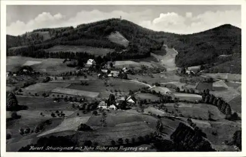 Ak Schweigmatt Raitbach Schopfheim in Baden, Fliegeraufnahme, Hohe Möhr