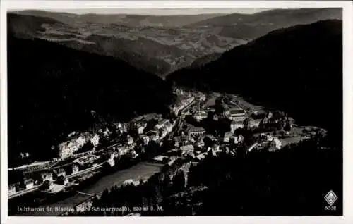 Ak St. Blasien im Schwarzwald, Fliegeraufnahme