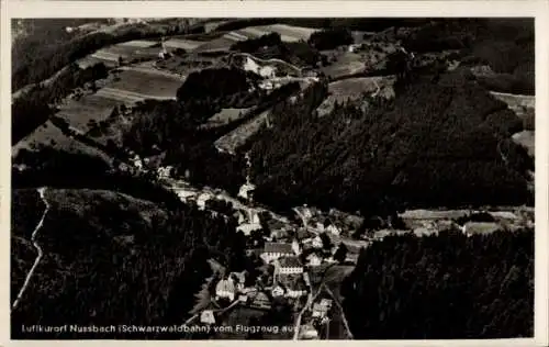 Ak Nussbach Nußbach an der Schwarzwaldbahn Triberg Schwarzwald, Fliegeraufnahme