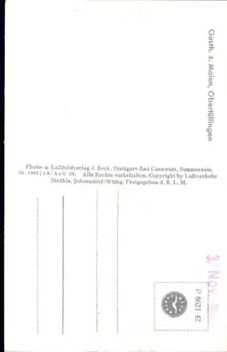 Ak Obertüllingen Lörrach in Baden Württemberg, Fliegeraufnahme