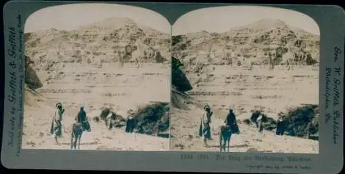 Stereo Foto Palästina, Berg der Versuchung