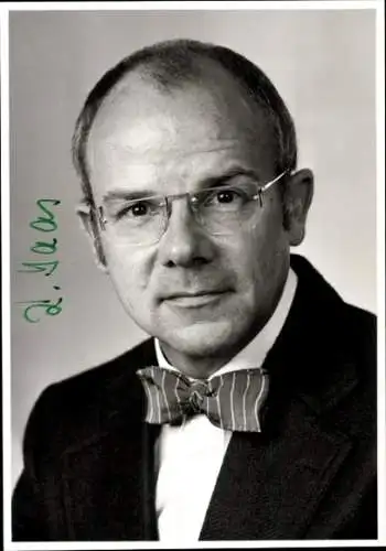 Foto Polizeipräsident Dr. Haas, Autogramm