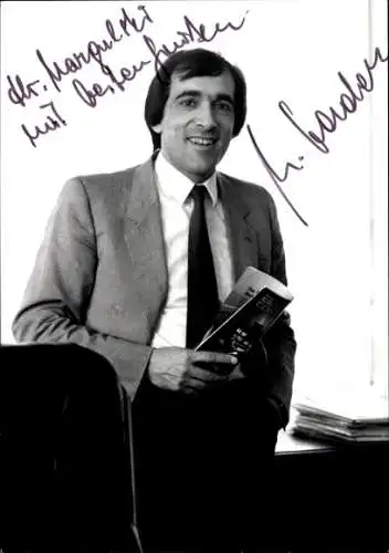 Autogramm Manfred Carstens, CDU, Bundestagsabgeordneter, Parlamentarischer Staatssekretär, Portrait