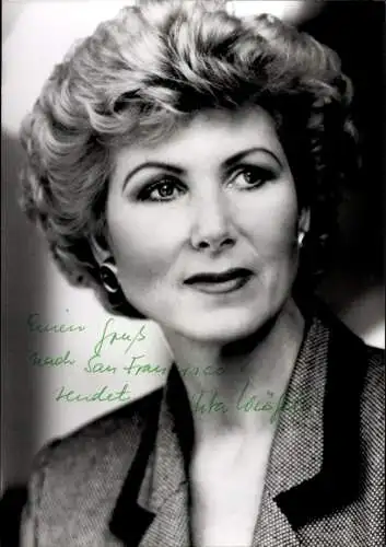 Foto Politikerin Uta Würfel, FDP, Autogramm