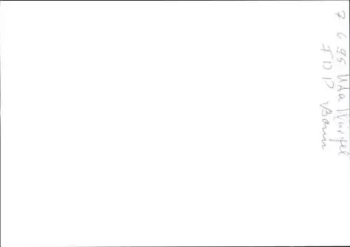 Foto Politikerin Uta Würfel, FDP, Autogramm