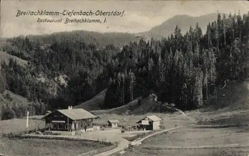 Ak Tiefenbach Oberstdorf im Oberallgäu, Breitachklamm, Restaurant Breitachklamm