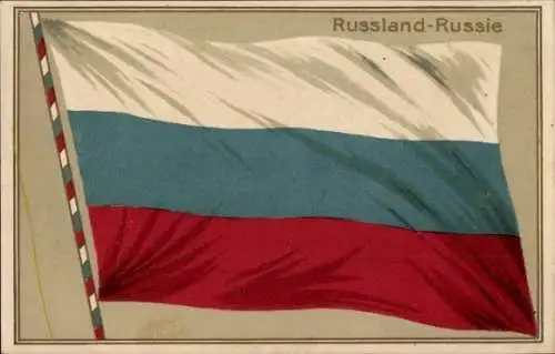 Präge Ak Russland, Fahne