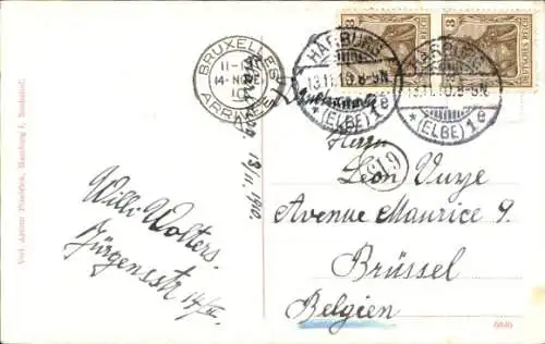 Ak Hamburg Harburg, Buxtehuder Straße, Straßenbahn, Kutsche, Passanten