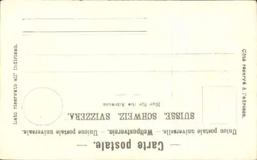 Präge Wappen Passepartout Ak Basel Stadt Schweiz, Strassburger-Denkmal